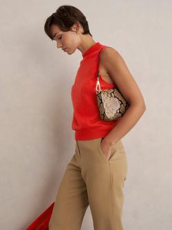 Hobbs Priya Wool Rich Knit Tank Top, Hibiscus Red - view 2, Hibiscus Red