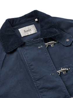 forét Clasp Canvas Jacket, Navy - view 2, Navy
