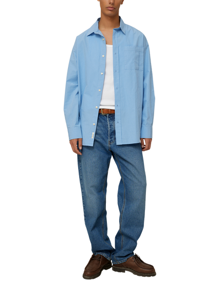 forét Heath Regular Fit Jeans, Washed Mid Blue, Washed Mid Blue