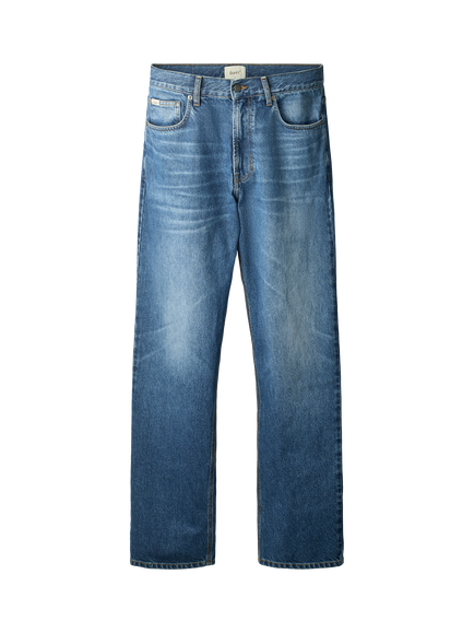 forét Heath Regular Fit Jeans, Washed Mid Blue - view 2, Washed Mid Blue
