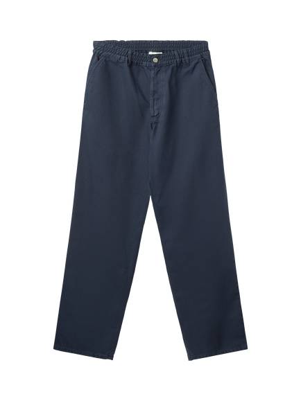 forét Clay Straight Cotton Chinos, Navy, Navy