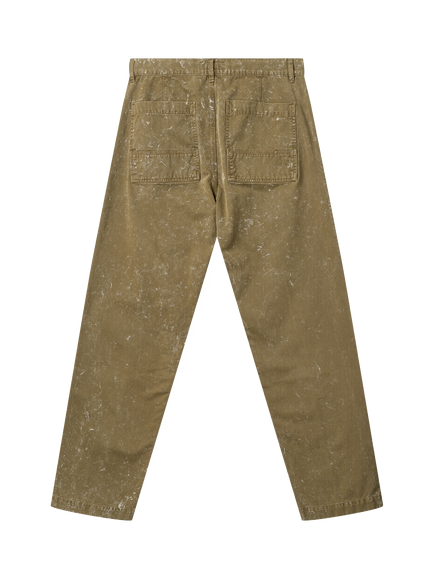 forét Searcher Double Knee Clay Cotton Trousers, Antique Army - view 2, Antique Army