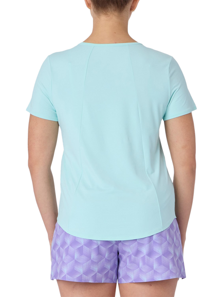 Skechers Women's Stride Performance T-Shirt, Aqua - view 2, Aqua