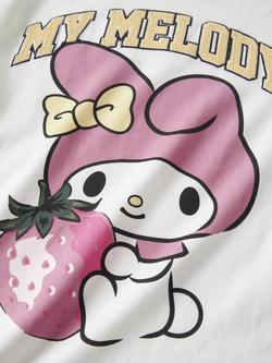 NAME IT Kids' Short Sleeve Hello Kitty T-Shirt, Bright White - view 2, Bright White