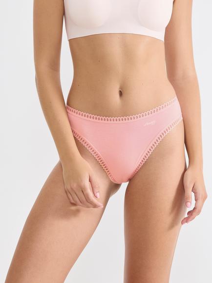 sloggi GO Crush High Leg Knickers, Pack of 3 - view 2, Pink/Multi