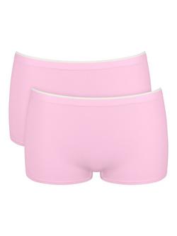 sloggi GO Sense Short Knickers, Pack of 2, Floral Pink, Floral Pink