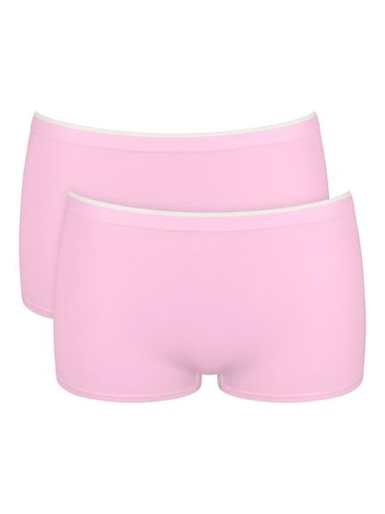 sloggi GO Sense Short Knickers, Pack of 2, Floral Pink, Floral Pink