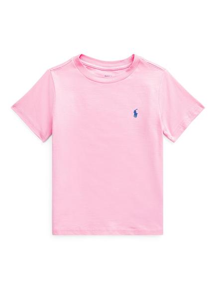Ralph Lauren Kids' Pure Cotton Short Sleeved T-Shirt, Pink, Pink