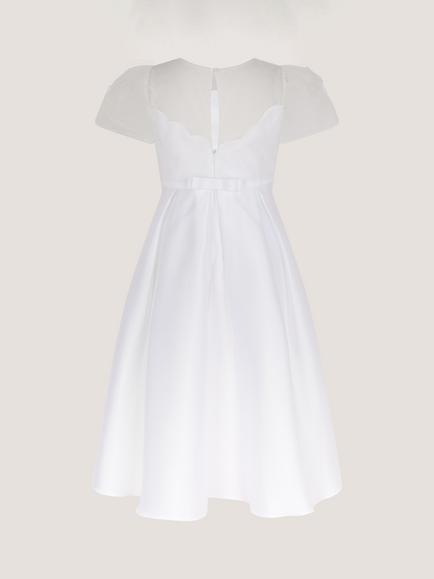 Monsoon Kids' Communion Bouquet Dress, White - view 2, White
