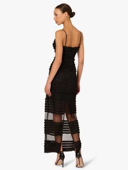 Adrianna By Adrianna Papell Ruffle Knit Maxi Dress, Black - view 2, Black