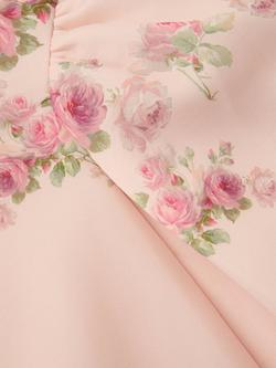 Monsoon Kids' Molly Rose Print Sleeveless Scuba Dress, Multi - view 2, Multi