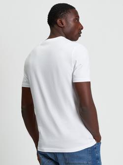 Ben Sherman Cotton Short Sleeve Scooter Graphic T-Shirt, White - view 2, White