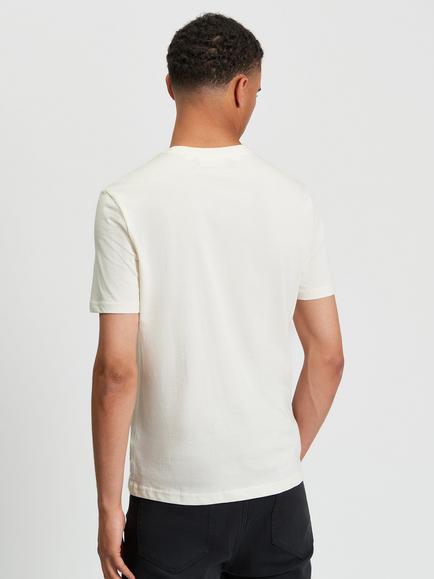 Ben Sherman Cotton Regular Fit Short Sleeve Graphic T-Shirt, Ivory - view 2, Ivory