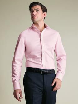Charles Tyrwhitt Cotton Regular Fit Textured Weave Shirt, Pink