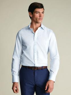 Charles Tyrwhitt Cutaway Collar Non-Iron Cotton Twill Classic Fit Shirt, Light Blue