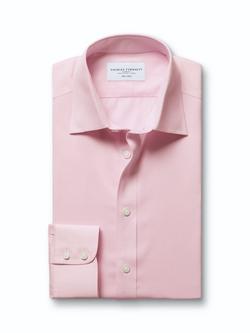 Charles Tyrwhitt Cotton Regular Fit Check Shirt - view 2, Pink