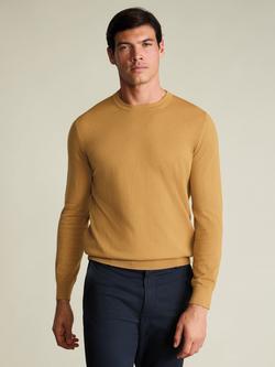 Charles Tyrwhitt Merino Wool Crew Neck Jumper, Camel