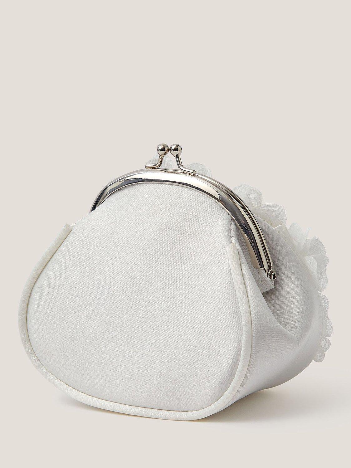 Product image 3 of 3, which shows Monsoon Kids' Applique Floral Bag, Ivory