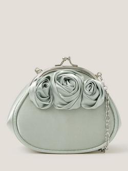 Monsoon Kids' Rose Satin Bag, Sage, Sage