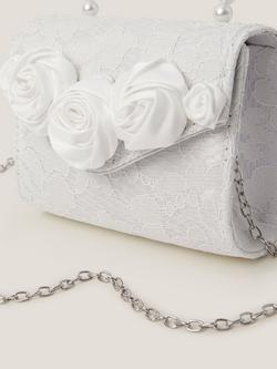 Monsoon Kids' Rosette Mini Bag, Ivory - view 2, Ivory