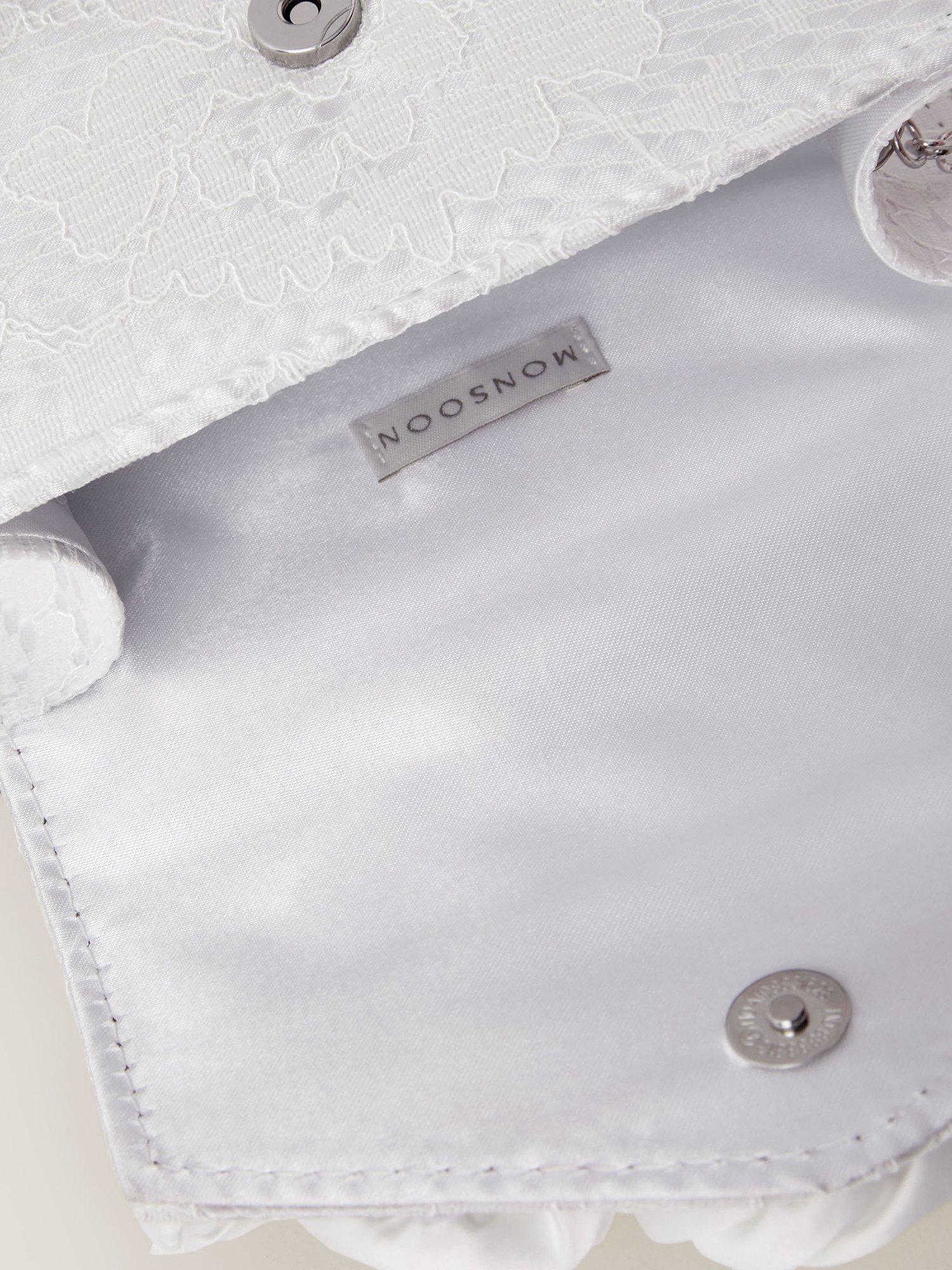 Product image 3 of 4, which shows Monsoon Kids' Rosette Mini Bag, Ivory