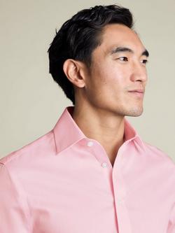 Charles Tyrwhitt Puppytooth Classic Collar Non-Iron Cotton Twill Slim Fit Shirt, Pink - view 2, Pink