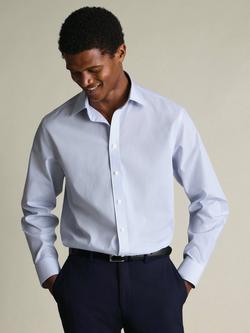 Charles Tyrwhitt Non-Iron Poplin Cotton Regular Fit Check Shirt, Lilac Purple, Lilac Purple