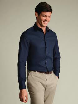 Charles Tyrwhitt Non-Iron Cotton Regular Fit Shirt, Navy, Navy