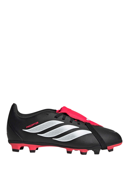 adidas Kids' Predator Club Fold-Over Tongue Football Boots, Black, Black
