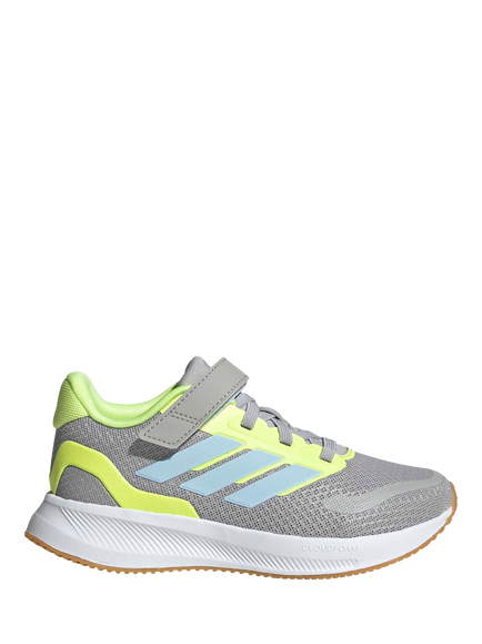 adidas Kids' Runfalcon Top Strap Trainers, Grey/Multi, Grey/Multi