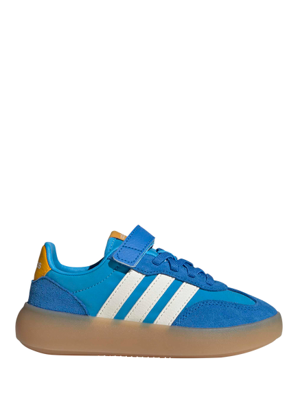 adidas Kids' Barreda Decode Leather Blend Trainers, Blue/White, Blue/White