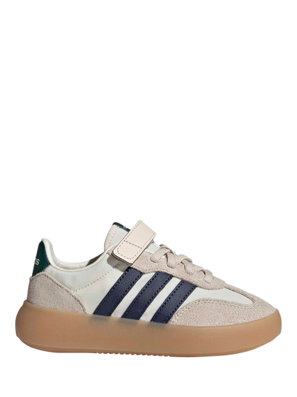 adidas Kids' Barreda Decode Leather Blend Trainers, Off White/Multi, Off White/Multi
