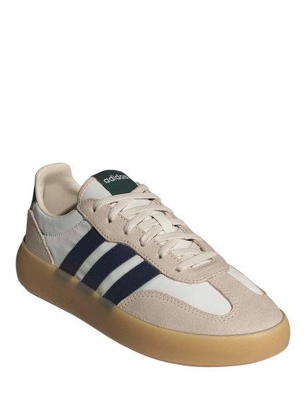 adidas Kids' Barreda Decode Leather Blend Trainers, Off White/Multi - view 2, Off White/Multi