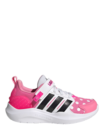 adidas Kids' Disney Lightorama Minnie Mouse Trainers, White/Black/Pink, White/Black/Pink