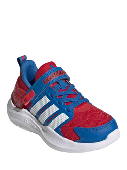 adidas Marvel Lightorama Spider-Man Trainers, White/Blue/Red - view 2, White/Blue/Red