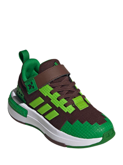 adidas Kids' Minecraft Pro Trainers, Brown/Green - view 2, Brown/Green