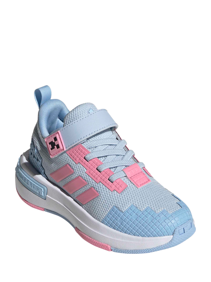 adidas Kids' Minecraft Pro Trainers, Blue/Pink - view 2, Blue/Pink