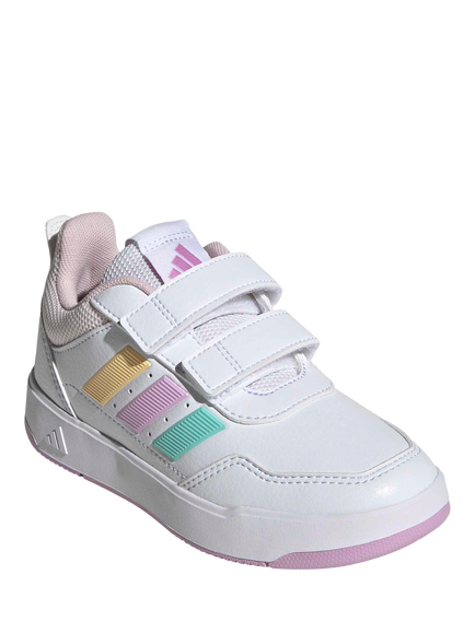 adidas Kids' Tensaur Sport 3 Trainers, White/Multi - view 2, White/Multi