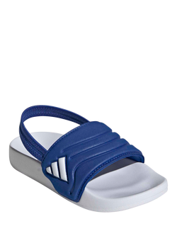 adidas Kids' Adilette Estrap 2.0 Slider Sandals, Blue/White - view 2, Blue/White