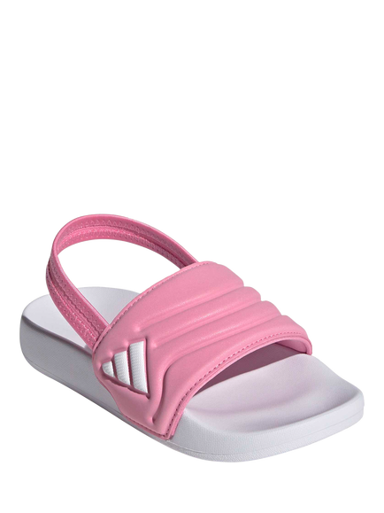 adidas Kids' Adilette Estrap 2.0 Slider Sandals, Pink/White - view 2, Pink/White