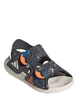 adidas Kids' Altaswim 3 Open Toe Sandals, Grey/Multi - view 2, Grey/Multi