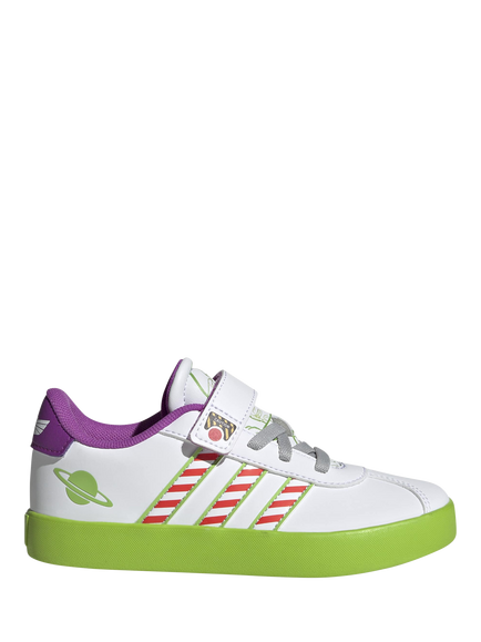 adidas Kids' Pixar Toy Story VL Court 3.0 Trainers, White/Green, White/Green