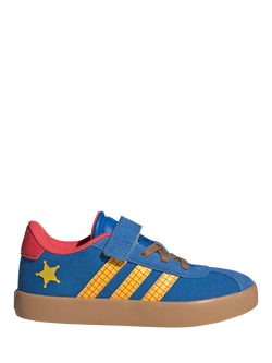 adidas Kids' Pixar Toy Story Woody VL Court 3.0 Trainers, Blue/Multi, Blue/Multi