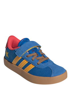 adidas Kids' Pixar Toy Story Woody VL Court 3.0 Trainers, Blue/Multi - view 2, Blue/Multi