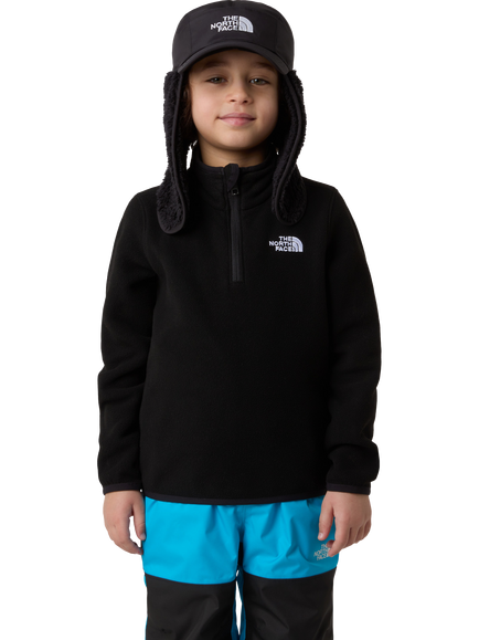 The North Face Kids' Glacier Quarter Zip Pullover Sweatshirt, Tnf Black, Tnf Black