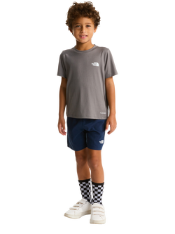 The North Face Kids' 24/7 T-Shirt and Shorts Set, Smoked Pearl/Summit Navy, Smoked Pearl/Summit Navy