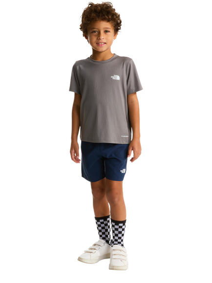 The North Face Kids' 24/7 T-Shirt and Shorts Set, Smoked Pearl/Summit Navy, Smoked Pearl/Summit Navy