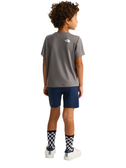 The North Face Kids' 24/7 T-Shirt and Shorts Set, Smoked Pearl/Summit Navy - view 2, Smoked Pearl/Summit Navy