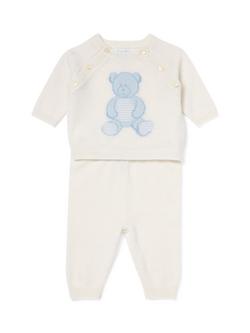 Ralph Lauren Baby Pure Cashmere Top and Trousers Set, Light Blue, Light Blue
