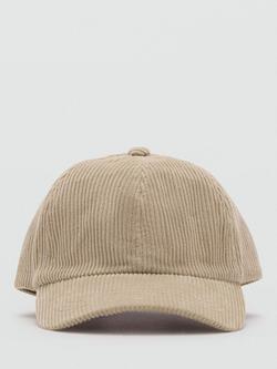 Mango Pana Corduroy Baseball Cap, Light Beige, Light Beige